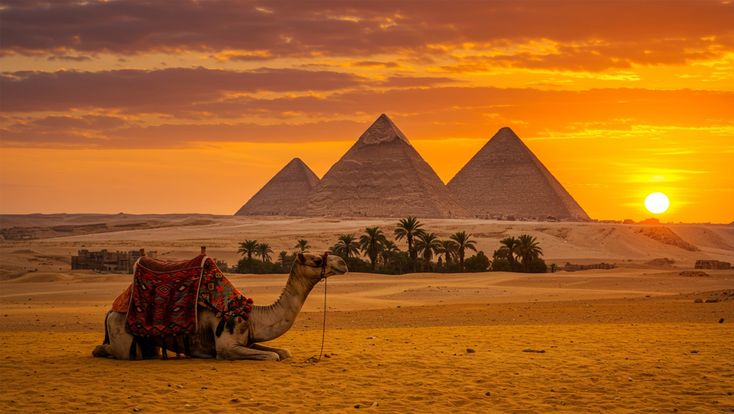 Giza pyramids & Sphinx